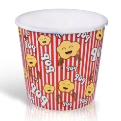 Perfekt popcornskål 3,4L för filmkvällar med popcornmotiv