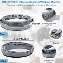 Hot unbranded Permanent Gummitätning för Tvättmaskinsdörr för Aktuella Frontmatade Tvättmaskiner Världen Över