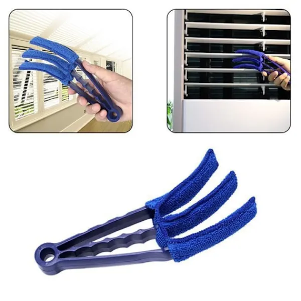 New Persiennrengörare - Avtagbar, handtvättbar mikrofiberduk för våt eller torr rengöring av lameller