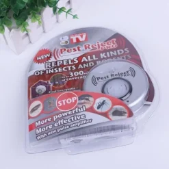 Clearance ECLshop Pest Reject Pro 2-pack - Skadedjurs- och insektsmedel - Med elektromagnetisk och ultraljudsteknik för att skrämma bort gnagare Gray
