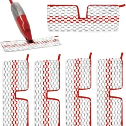 Outlet Pieces Mikrofiber Moppöverdrag Ersättning, Golvmoppöverdrag Ersättning för Vileda/O-Cedar Promist Max, Återanvändbara Moppdynor för Alla Fläckar Golv Avlägsnande | Fyndiq