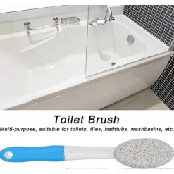 Hot NICEGOU Pimpsten Toalettborste, Med Extra Långt Handtag Hårt Vatten Toalettring Borttagare Rengöringsmedel Kalkborttagare