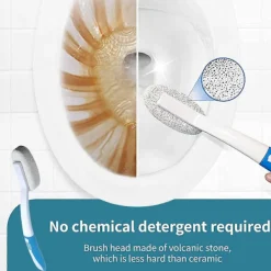 Hot NICEGOU Pimpsten Toalettborste, Med Extra Långt Handtag Hårt Vatten Toalettring Borttagare Rengöringsmedel Kalkborttagare