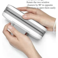 Online {PL} Magnetisk fönstertorkare Justerbar torkarrengörare Dubbelsidig glasrengöringstillbehör för hemmabruk