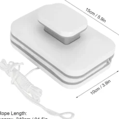 Online {PL} Magnetisk fönstertorkare Justerbar torkarrengörare Dubbelsidig glasrengöringstillbehör för hemmabruk