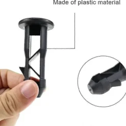 Best {PL}65 x 18 mm Förpackning med 10 Svarta Plastgångjärnstappar för Soptunnelock för 240 l Hushålls- och Kommersiella Soptunnor