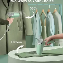 Outlet Plaggstekare, 1000W 100ML Bärbar Strykjärn Vertikal Handhållen Plaggstekare, 30s Snabb Uppvärmning, Ångdesinfektionsmedel för Hem och Resor Sanering Anti-Bakteriell | Fyndiq