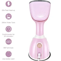 Best Plaggstekare, 1500W Vertikal Plaggstekare, 280ml Vattentank, 20s Snabb Uppvärmning, Handhållen Plaggstekare