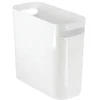New Plast liten papperskorg Avfallskorg Smal vit