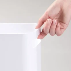 New Plast liten papperskorg Avfallskorg Smal vit