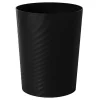 Outlet Plast liten papperskorg, sopkorg för badrum, tvättstuga, kök, kontor, barnrum, sovsalar, (svart, 1,8 gallon)