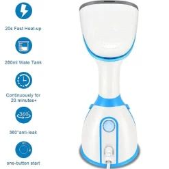 New Plastångare, 1500W Vertikal Plastångare, 280ml Vattentank, 20s Snabb Uppvärmning, Handhållen Plastångare