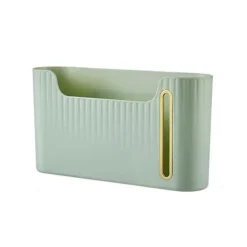 Clearance Plastpåseorganisatör, väggmontering/klisterfäste, hängande förvaringsdispensrar - Tvättsbart papperskorgshållare