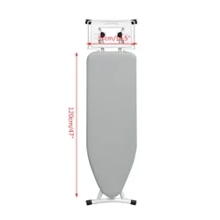 Outlet Polyester strykbordsöverdrag Högtemperaturbeständigt dubbellagers strykbordsöverdrag Grå-FA- 120*37cm Gray