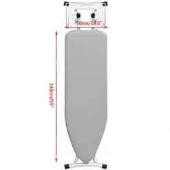 Discount Polyester Strykbordsöverdrag Högtemperaturbeständigt Dubbelt Lager Strykbordsöverdrag Grå