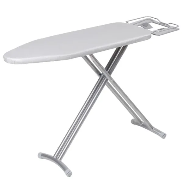 Hot Polyester strykbordsöverdrag Högtemperaturbeständigt dubbelt lager strykbordsöverdrag Grå 140*50cm