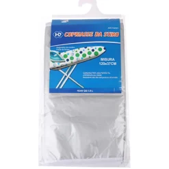 Outlet Polyester strykbordsöverdrag Högtemperaturbeständigt dubbelt lager strykbordsöverdrag Grå Gray 120*37cm