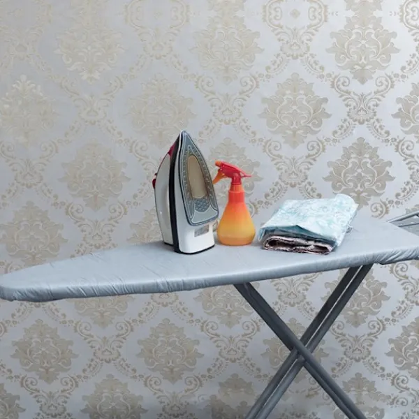 Discount Polyester strykbräda överdrag Hög temperaturbeständig dubbellager strykbräda överdrag Grå 140*50cm Gray