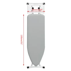 Hot Polyester strykbrädeskydd Hög temperaturbeständig dubbelskikts strykbrädeskydd Grå 130*50cm