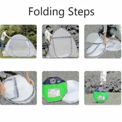 Best Pop Up Myggnät för Dubbelsäng, Stor Bärbar Tält Resa Dubbeldörrs Blixtlås Sängnät, Enkel Installation, Fint Nät,-WELLNGS 180cm*200cm | Fyndiq Yunding Space Grey