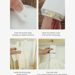 Best Portabel Elektrisk Mini Torkmaskin Snabb Torkning Tvätt För Resor Hemanvändning Vit