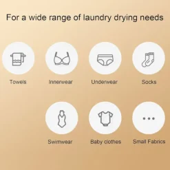 Best Portabel Elektrisk Mini Torkmaskin Snabb Torkning Tvätt För Resor Hemanvändning Vit