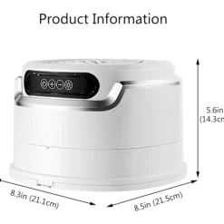 Best Portabel Elektrisk Torktumlare 600W, Pekskärm röststyrning med fjärrkontroll