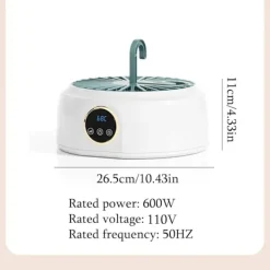 Sale Portabel Elektrisk Torktumlare 600W med Timer