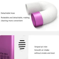 Clearance Portabel Elektrisk Torktumlare Multifunktionell, Kan Torka Kläder Även Under Regniga Dagar, Och Kan Tidsinställas Purple