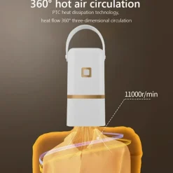 Hot Portabel Elektrisk Torktumlare, Vikbar, För Lätta Kläder, Underkläder Och Barnkläder
