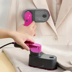 New INF Portabel Handhållen Klädångare - 1200W, Snabb Uppvärmning, 360° Rotation, Perfekt för Hem & Resa Röd