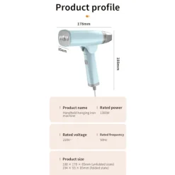 Outlet EASTVAPS Portabel Handhållen Klädångare, Vikbar Design för Enkel Förvaring