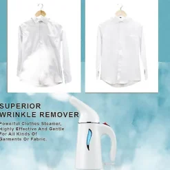 Discount Portabel Handhållen Klädångare - Idealisk För Hemmet Eller Resan, Snabb Uppvärmning, Tar Bort Skrynklor På Kläder Och Tyg, Automatisk Avstängningsfunktion (vit | Fyndiq