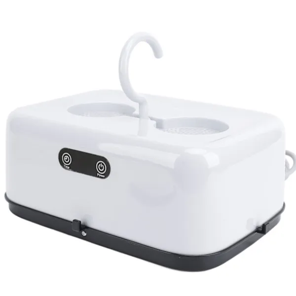 Discount Portabel Klädtork Vikbar Multifunktionell Mini Kompakt Liten Elektrisk Torkmaskin för Resor EU-kontakt 100‑240V Vit