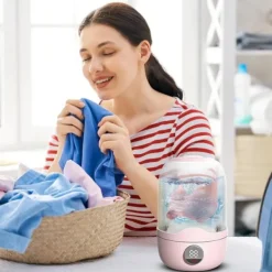 Hot EASTVAPS Portabel Mini Tvättmaskin, Automatisk Tvättrengörare med Uppladdningsbart Batteri