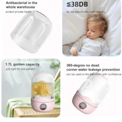 Hot EASTVAPS Portabel Mini Tvättmaskin, Automatisk Tvättrengörare med Uppladdningsbart Batteri