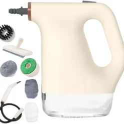 Portabel Multifunktionell Ångtvätt – Handhållen Högtemperatursrengörare med Flera Tillbehör, Kemikaliefri Rengöring för Hem, Kök, Badrum & Bil