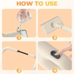 Portabel Multifunktionell Ångtvätt – Handhållen Högtemperatursrengörare med Flera Tillbehör, Kemikaliefri Rengöring för Hem, Kök, Badrum & Bil