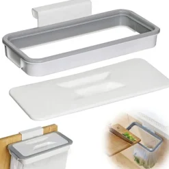 Sale Portabel Sopkassehållare Hängande Husvagn Sopkassehållare med Lock Köks Sopkasseförvaringsställ