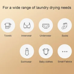 Hot Portabel Torktumlare, Minitork för Kläder, Snabbtork, med Torkpåse, Kompakt, för Resor & Hem