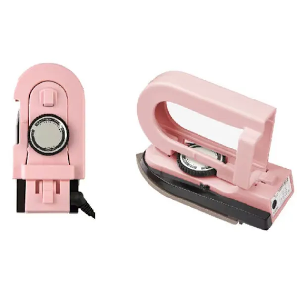 Sale ATELA Portabelt Mini hopfällbart strykjärn Elektriskt hopfällbart strykjärn med dubbla spänningar Dammtätt kompakt litet för resan Skolan Hemmet