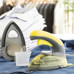 Discount B2X Portabelt ministyrkjärn: Flexibelt handtag & tillbehör Gul