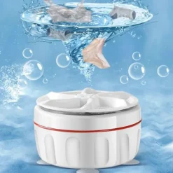 New Portable Tvättmaskin, Mini Tvättmaskin, Mini Diskmaskiner Turbo Med Usb, Lämplig För Hemmabruk, Resor, Studentrum, Husbil, Lägenhet