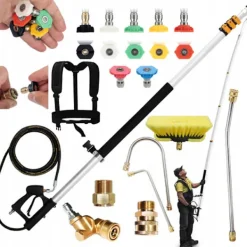 Online Rosfix PowerReach ProMax 6.3M Teleskopisk Tvättlans – 4000 PSI | 7 Munstycken | Kompatibel med M22, QC 3/8"