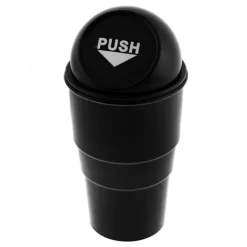 Hot B2X Praktisk Mini-Soptunna: Bil, Skrivbord & Stilren Design Svart