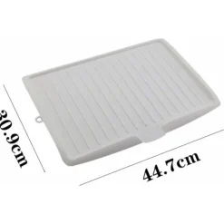 Outlet Premium Diskställ Plast Diskställ Matta Diskställ Diskställ Bänk Diskställ Lutande Avrinningsbricka kompatibel med Grytor, Pannor,【pl】