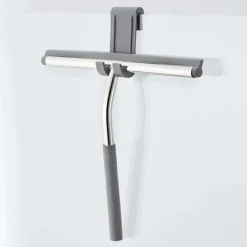 Discount AVANA Premium Duschsqueegee i Rostfritt Stål, Hängande Utan Borrning, Sil