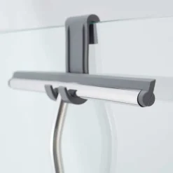 Discount AVANA Premium Duschsqueegee i Rostfritt Stål, Hängande Utan Borrning, Sil