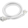 Best Premium PVC Tvättmaskinslangar - Slang för Tvättmaskin Vatteninloppsrör Anslutning, Vit Lång Längd Universal (2 meter)
