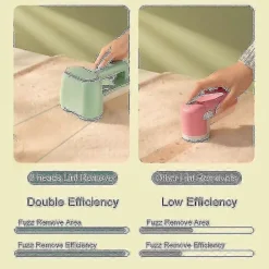 New Professionell Elektrisk Noppborttagare Dubbelhuvud Tygrakapparat 3 Hastigheter Uppladdningsbar Tröjrakapparat För Kläder Möbler Guanguan